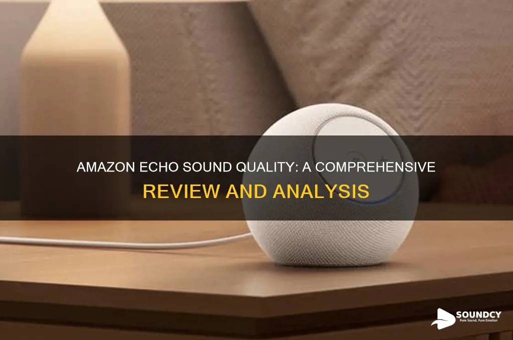 how is the sound quality of the amazon echo