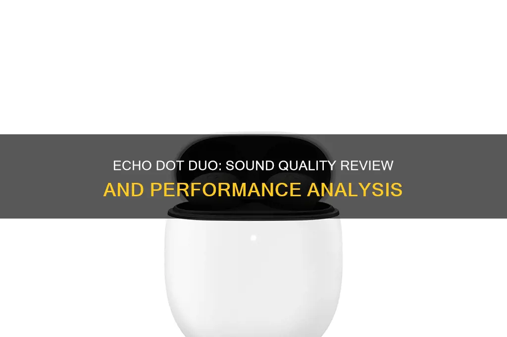 how is the sound quality with 2 echo dots