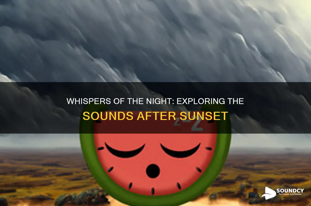 how it sounds at night