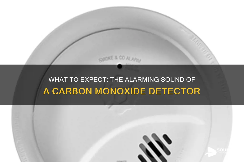 how it sounds when carbon monoxide dtector goes off