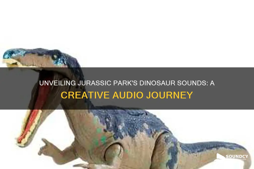 how jurassic park made dinosaur sounds