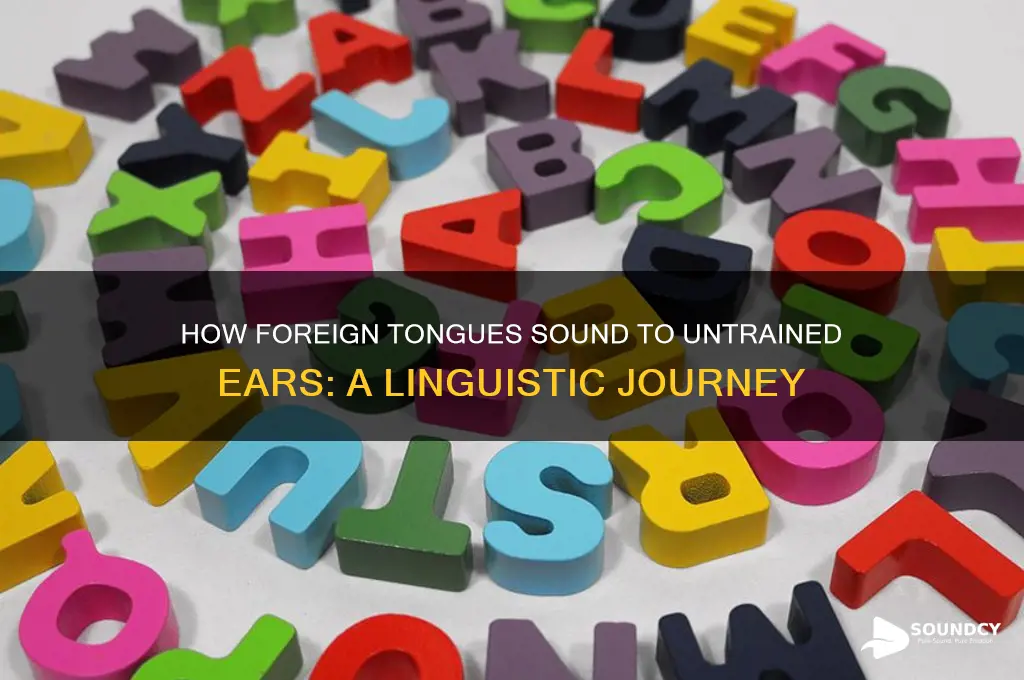 how languages sound to foreign ears