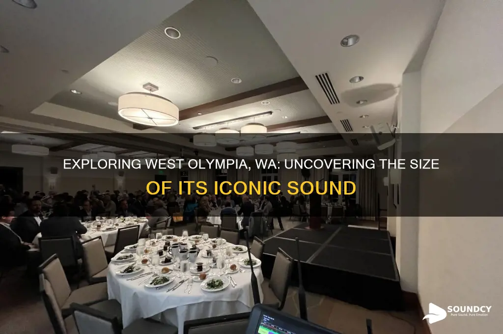 how large is the sound in west olympia wa
