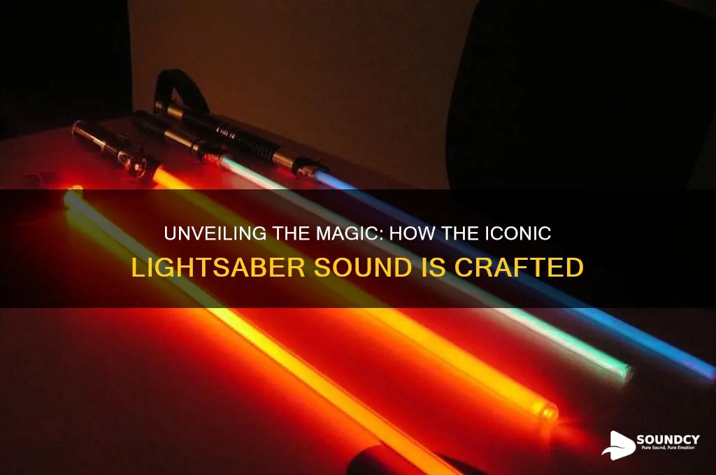 how lightsaber sound is made