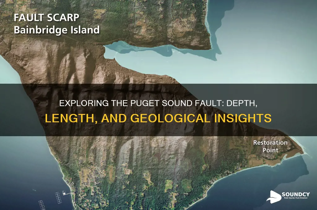 how long and deep is the pudget sound fault