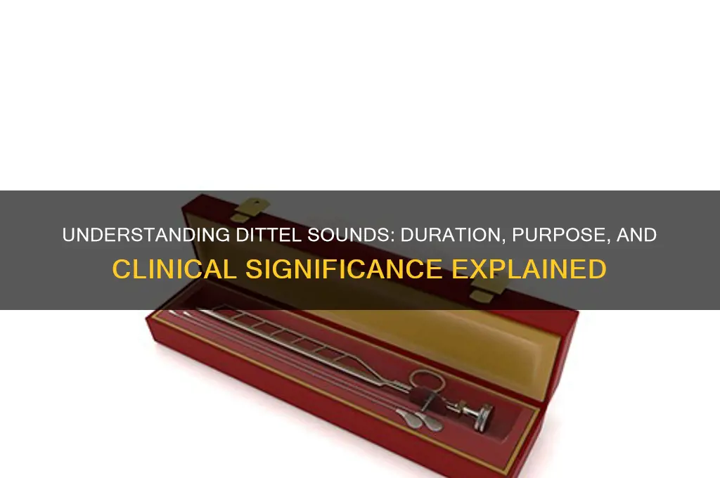 how long are dittel sounds