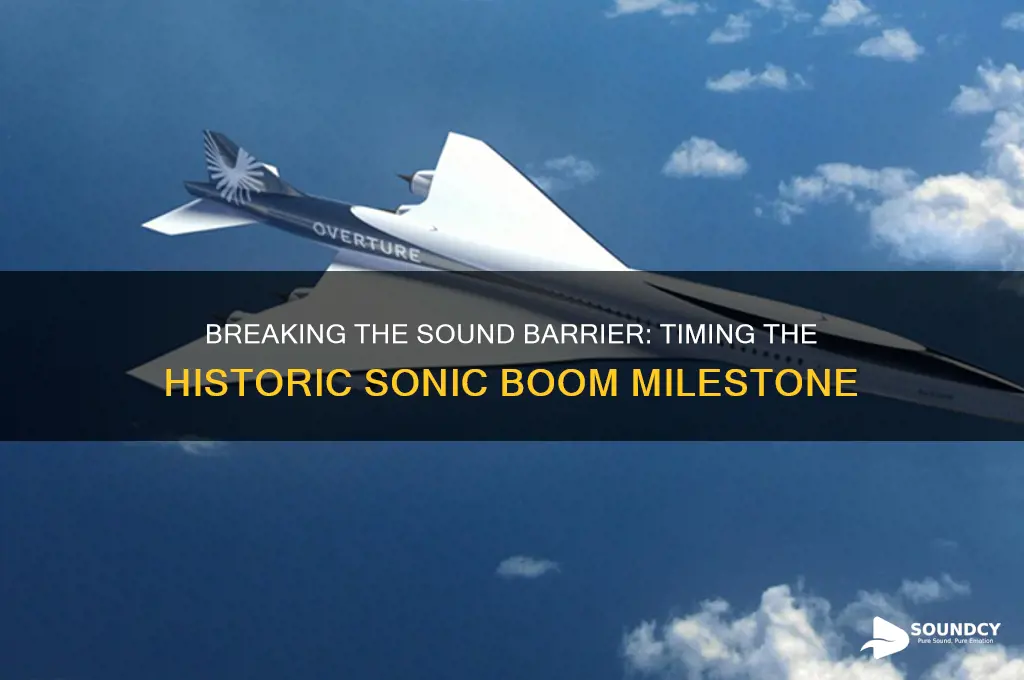 how long before a break in the sound barrier