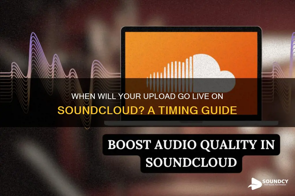how long beofre my upload appears on sound cloud