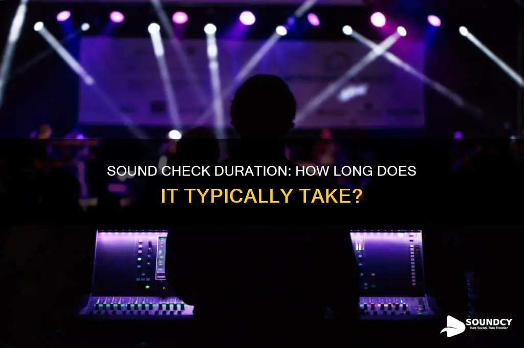 how long do sound checks last