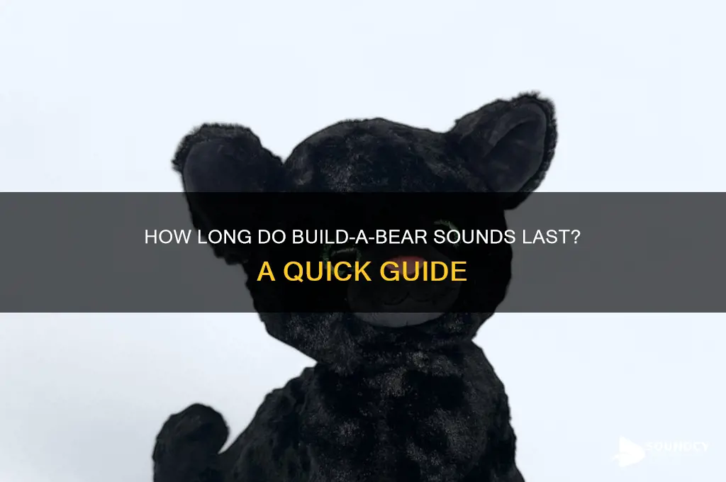 how long does a build a bear sound last