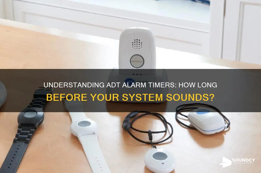 how long does i have before adt alarm sound