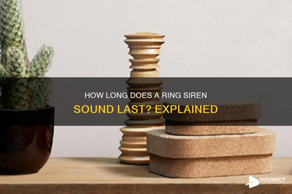 how long does ring siren sound