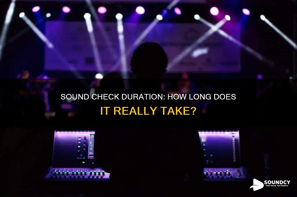 how long does sound check take