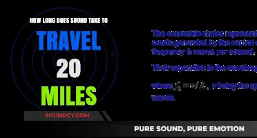 Sound's 20-Mile Journey: Understanding Travel Time and Speed Factors
