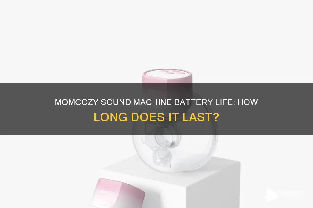 how long does the momcozy sound machine battery last