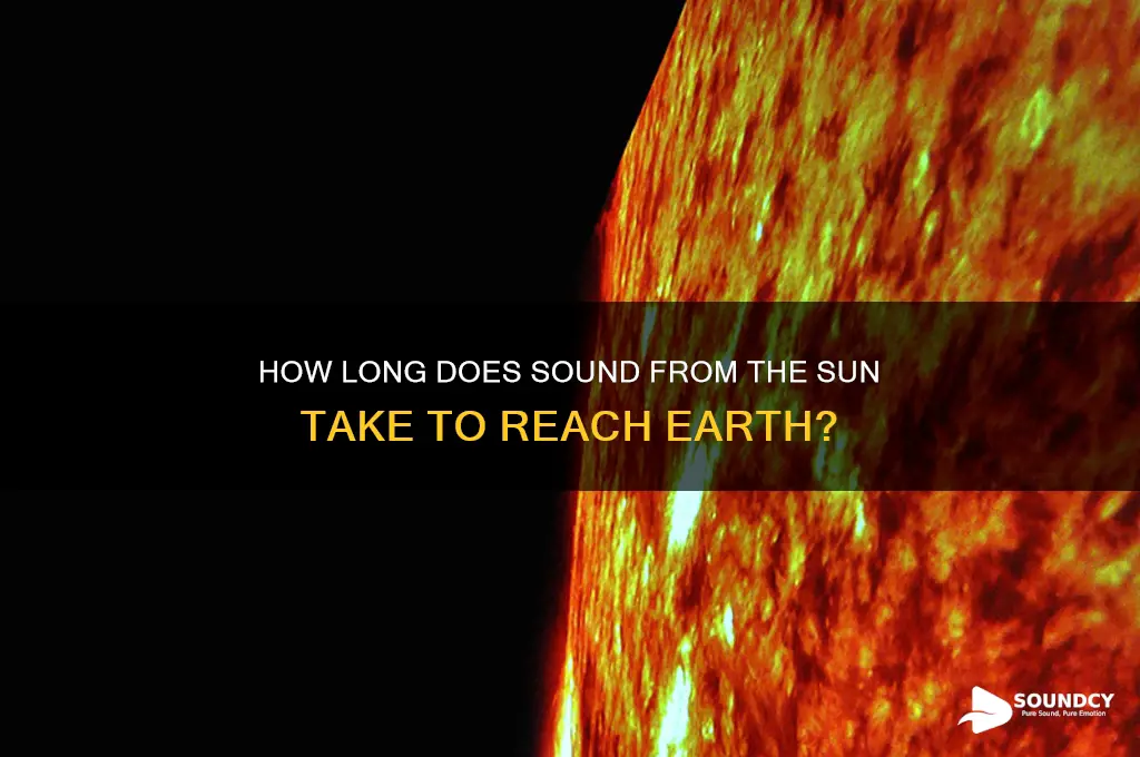 how long for sound from sun to reach earth