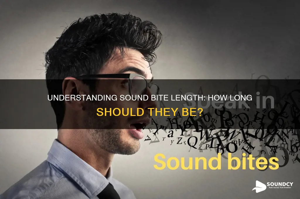 how long is a sound bite