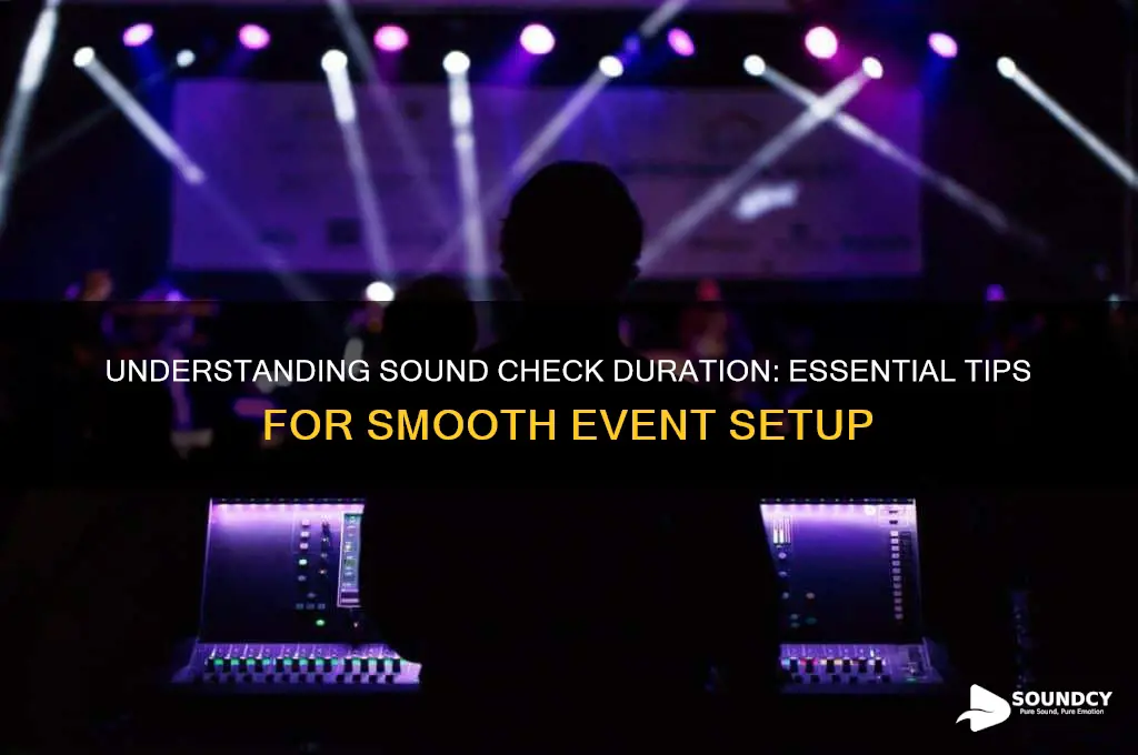 how long is a sound check