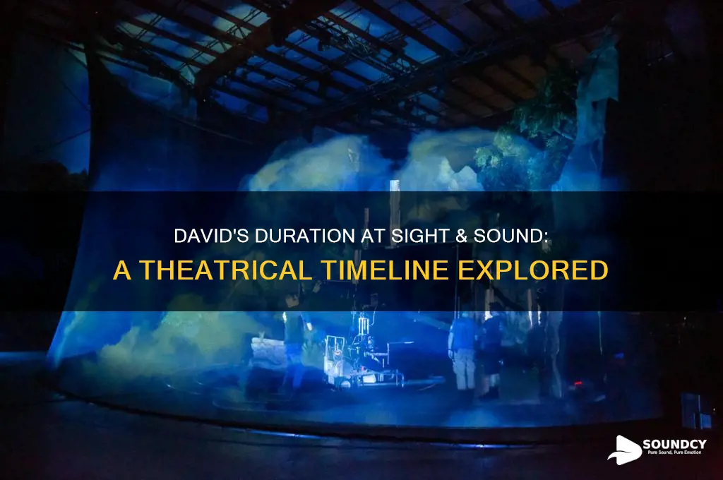 how long is david at sight and sound theater