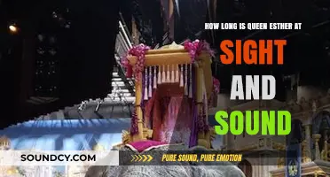 Queen Esther at Sight & Sound: Show Duration and Experience