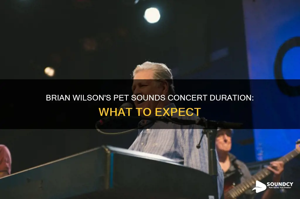 how long is the brian wilson pet sounds concert