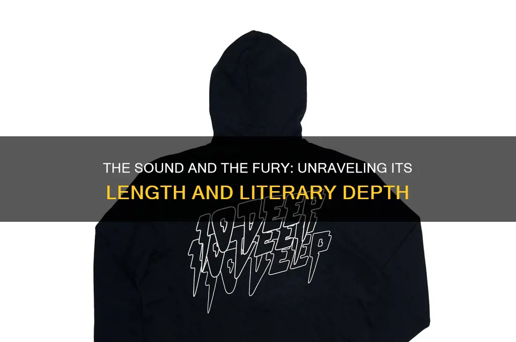 how long is the sound and the fury book