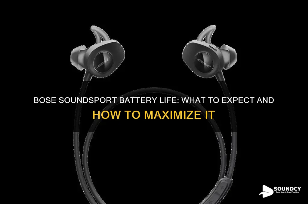how long should a bose sound sport battery last