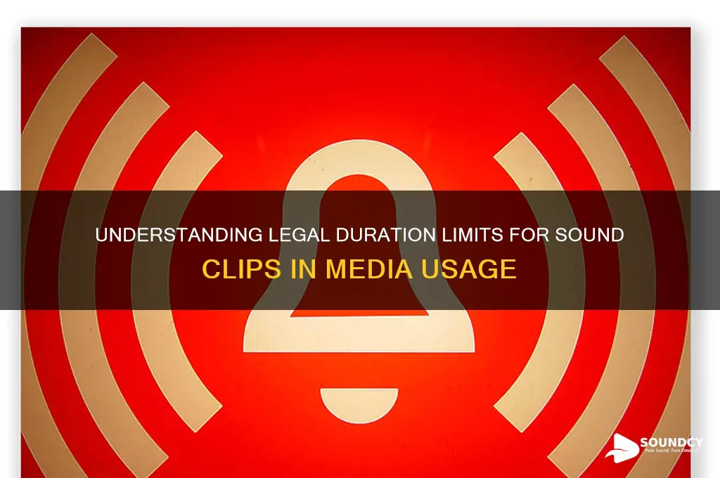 how long sound clip legal