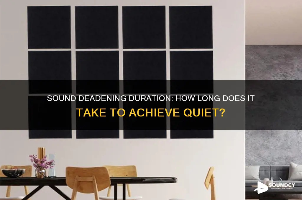 how long to sound deaden