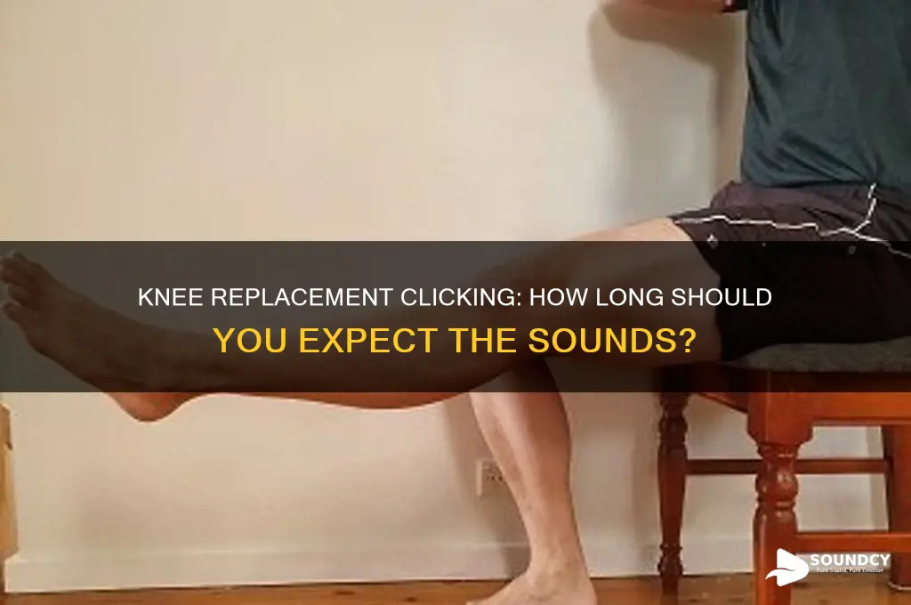 how long will a knee replacement make clicking sounds