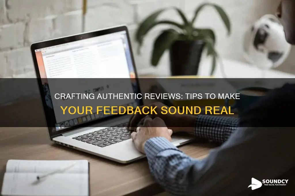 how make review sound real