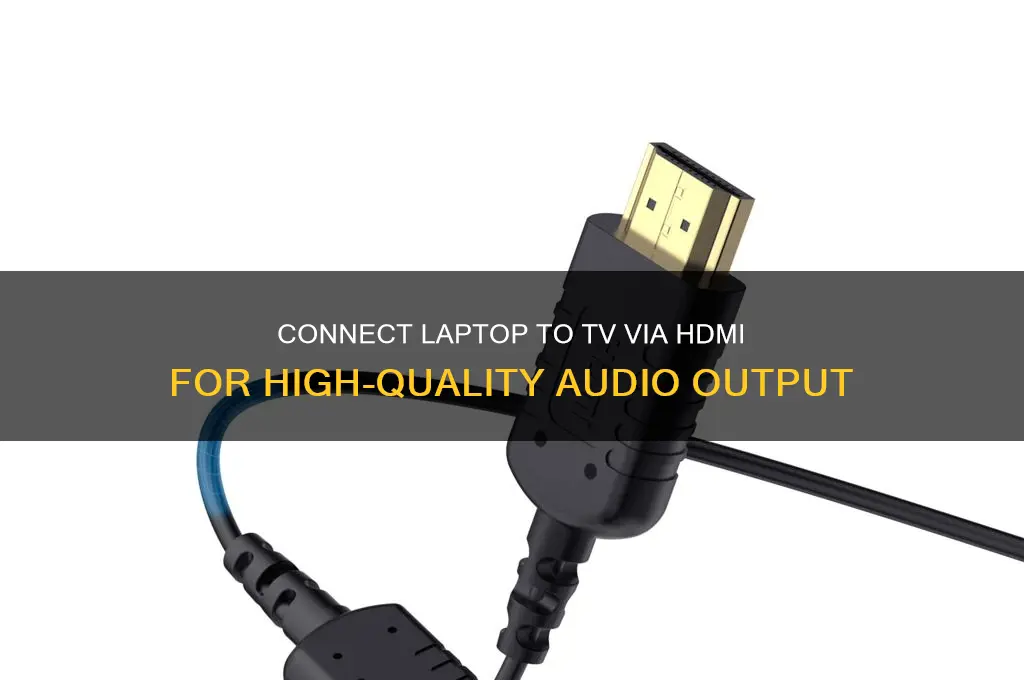 how make sound laptop come out of tv hdmi