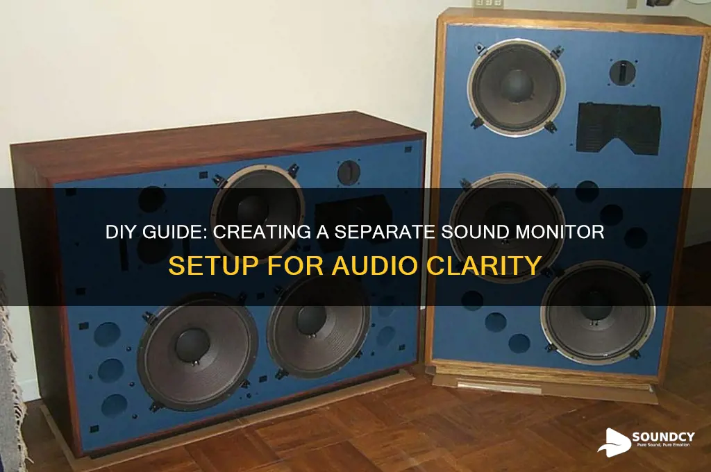 how make sperate sound monitor