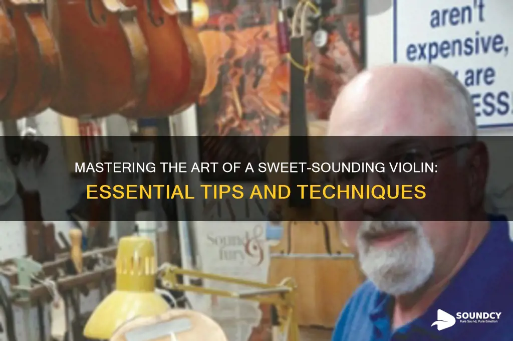 how make violin sound sweet