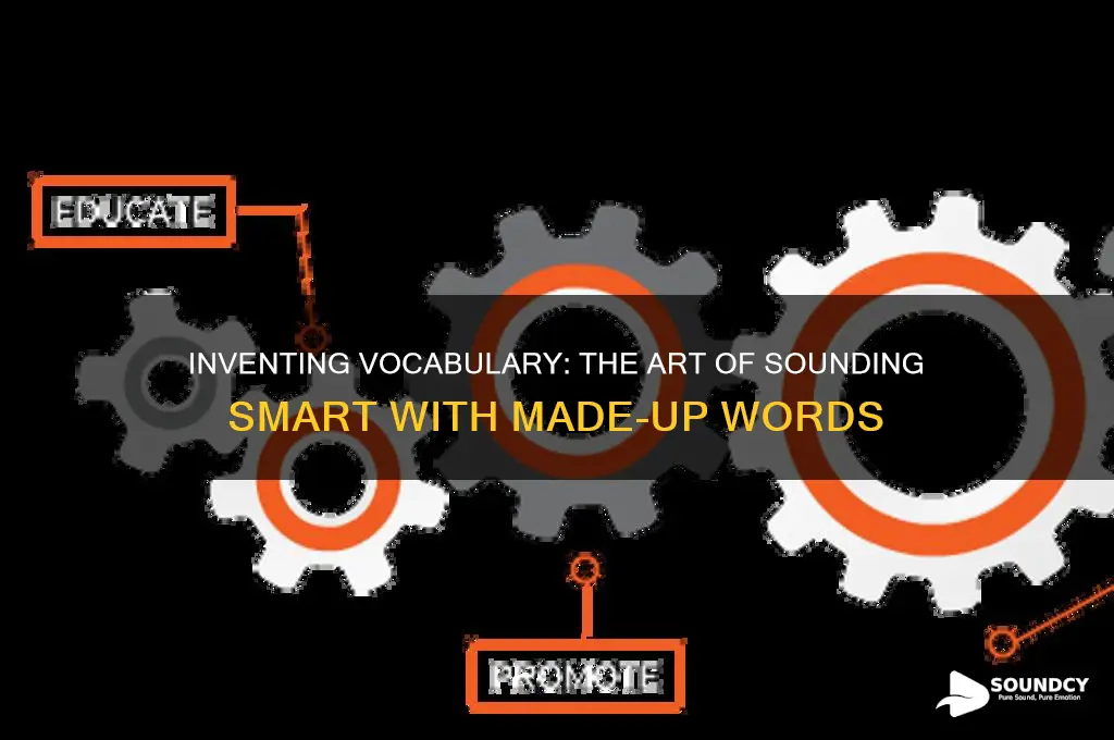 how making up words sounds smart