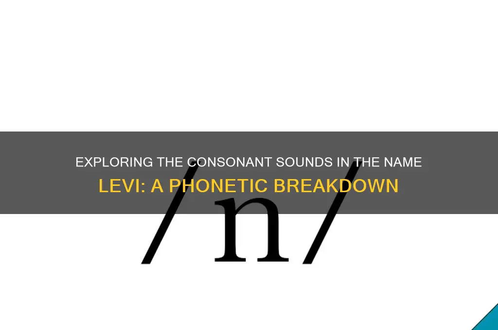 how many consonant sounds does the name levi have