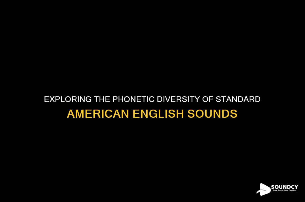 how many distinct sounds does standard american english have