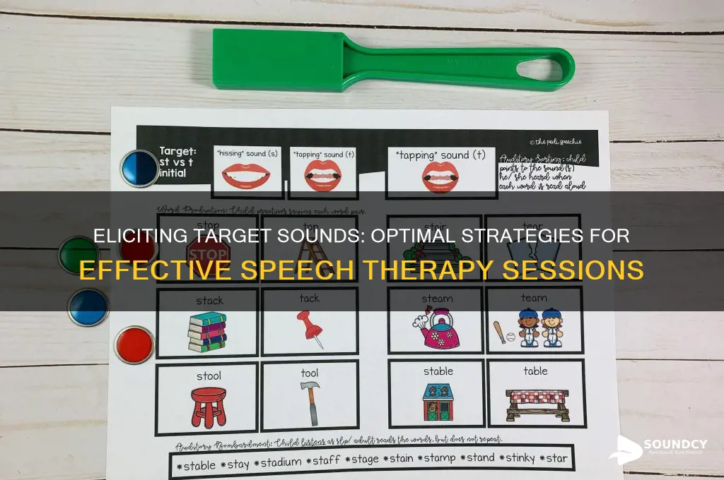 how many elicitations for target sound