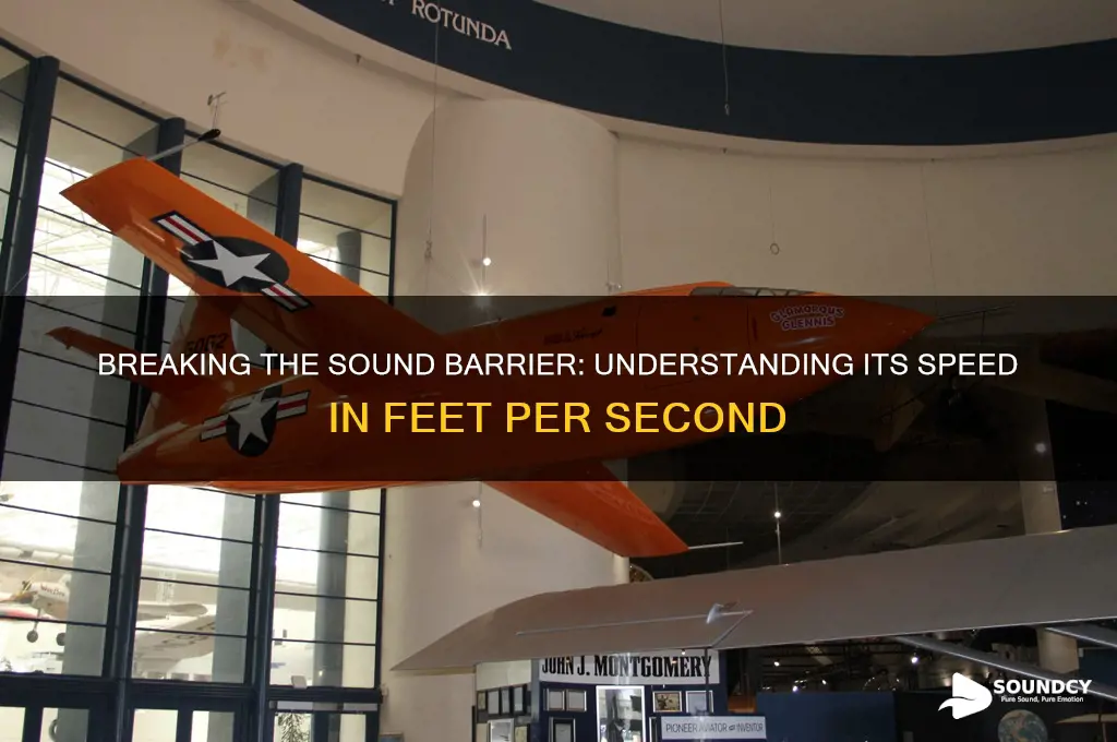 how many feet per second is the sound barrier
