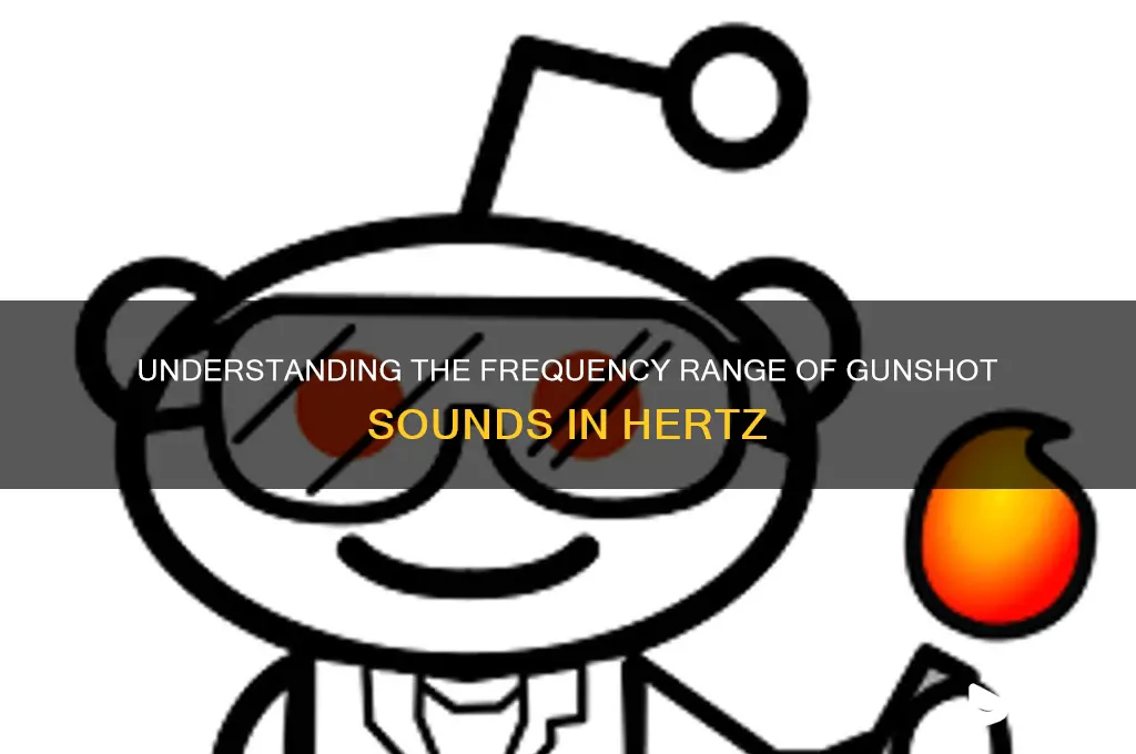 how many hertz gunshot sound