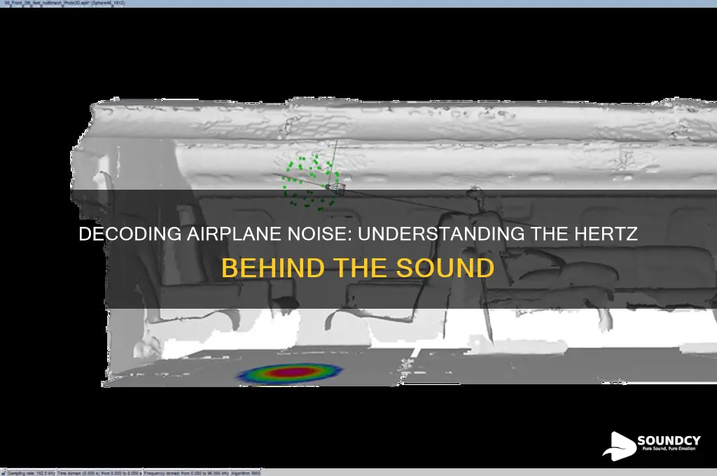 how many hertz is the sound of an airplane