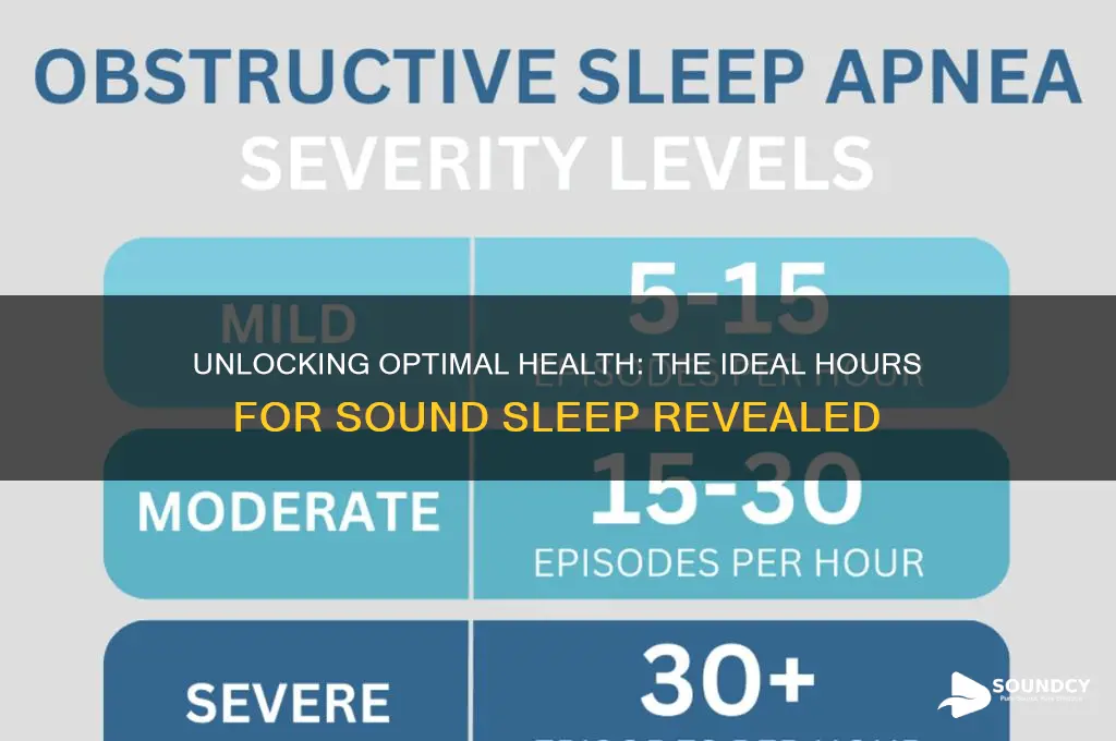 how many hours sound sleep