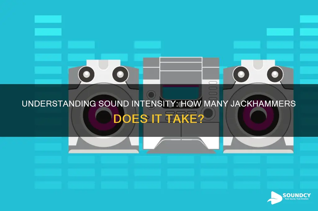 how many jackhammers are there physics sound intensity question