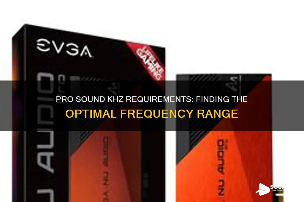 how many khz do you need for pro sound