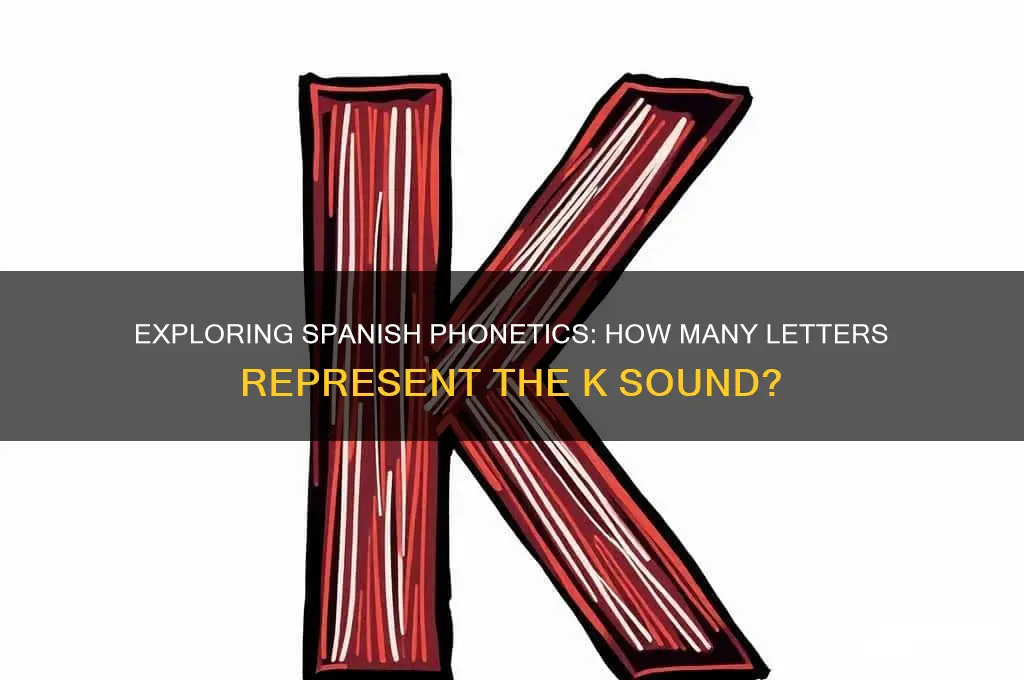 how many letters represent the k sound in spainish