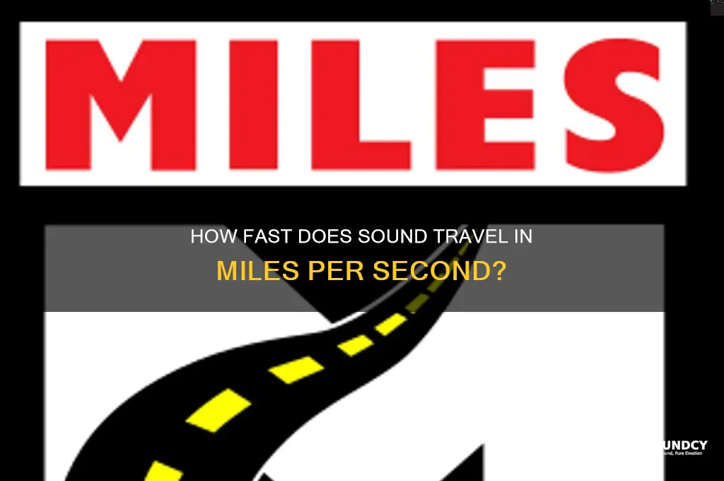 how many miles per second sound