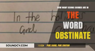 Unraveling the Schwa Mystery: Counting the Sounds in 'Obstinate