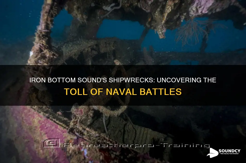how many ships were sunk in iron bottom sound