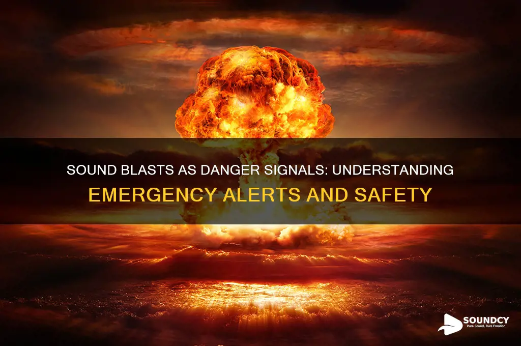 how many sound blasts signals you are in danger