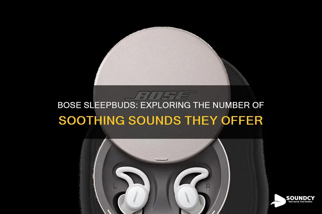 how many sound bose sleepbuds sounds